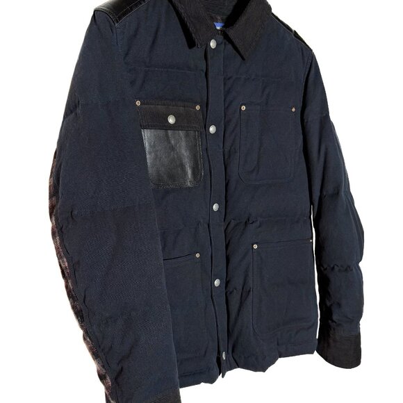Junya Watanabe Comme Des Garçons Navy Blue Down Blazer Jacket - Picture 4 of 9